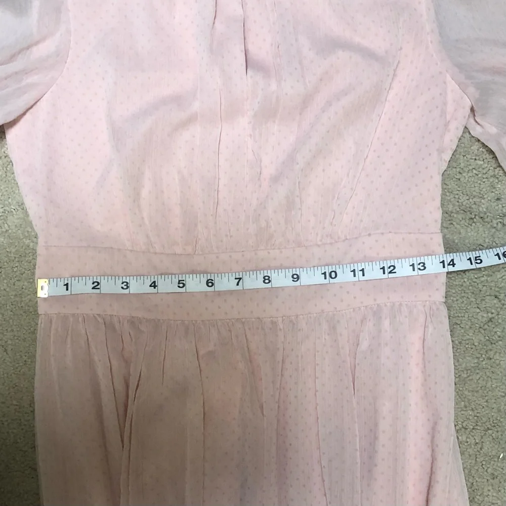 Louise Swiss Dot Sheer Tie Sleeves dress - Picture 3 of 6